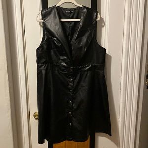 Shein Curve Faux Leather Dress